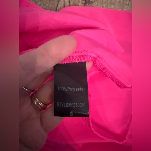 Tuckernuck Pomander Place Electric Pink Crepe Kenzo Dress Small - Picture 6 of 9